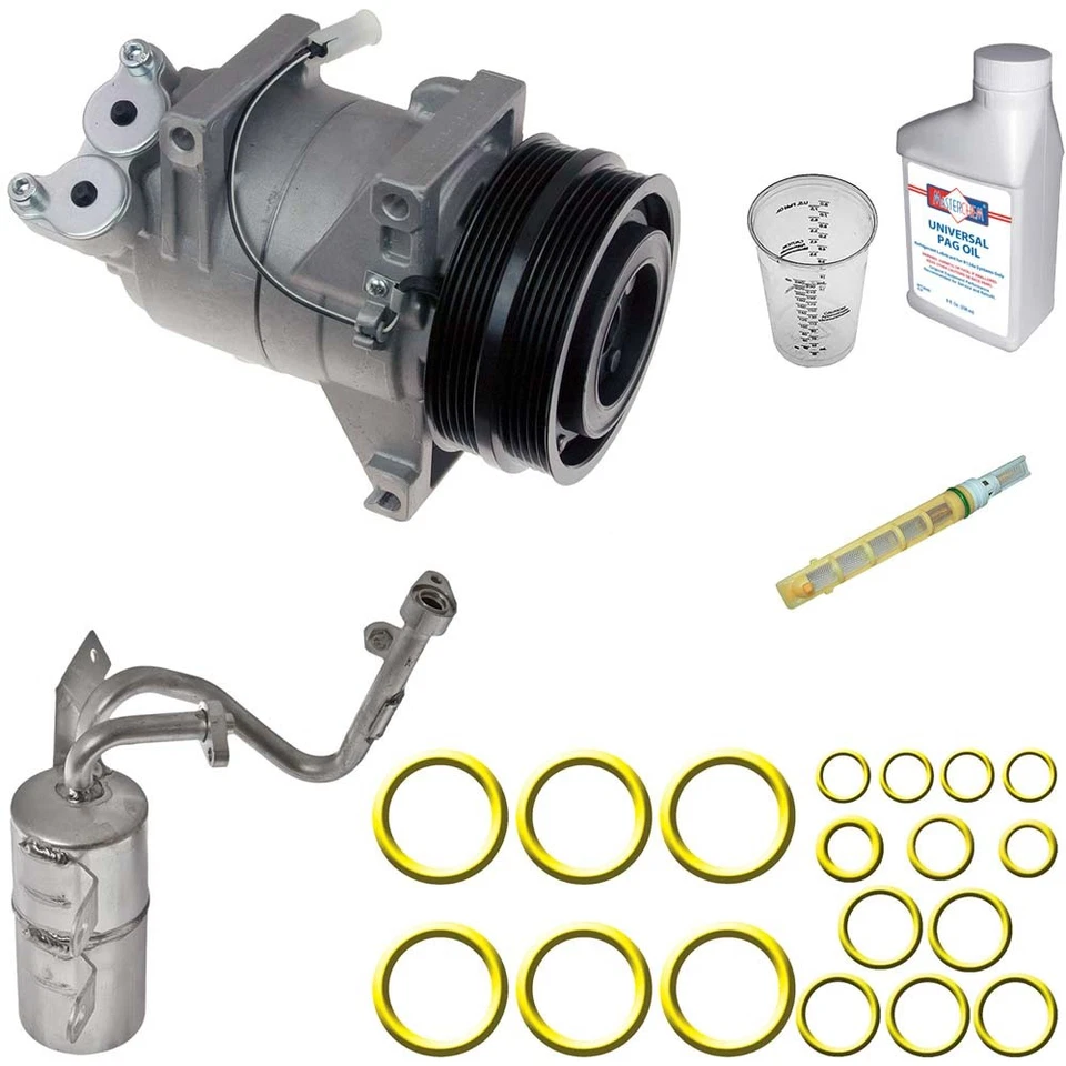 Compresor de aire acondicionado Omega para Volvo S40 V50 2005-2009 con kit de reparación de aire acondicionado TCP Foto 1 de 1