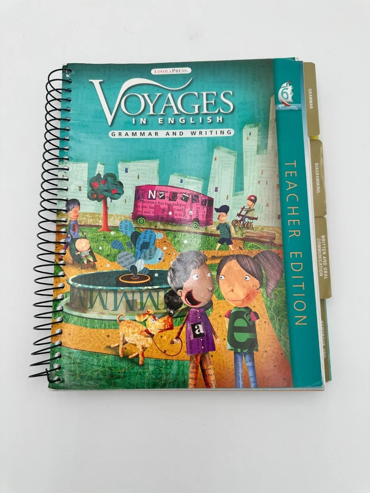 Grade 6: Teacher Edition: Grammar and Writing, Voyages in English, Answer & Text - Image 1 of 4