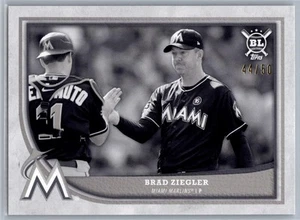 2018 Topps Big League #78 Brad Ziegler Black and White #/50 - Picture 1 of 2