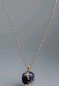 Sterling Silber Halskette mit Lia Sophia blau Anhänger 30 cm - Bild 1 von 3