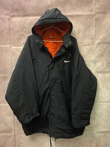 Chaqueta Nike Vintage Para Hombre Logo Grande Talla XL Swoosh Rara Negra - Imagen 1 de 6