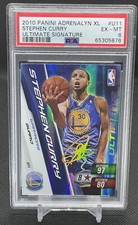 2010 Stephen Curry Panini Adrenalyn XL #U11 NBA Ultimate Signature PSA 6 Pop 1