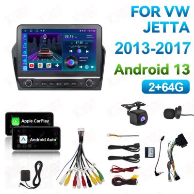 Radio estéreo GPS para coche Android 13 de 10"" 2+64G para VW Volkswagen Jetta 2013-2017 Foto 1 de 4