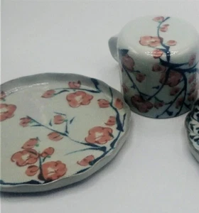 Arita-yaki Japan Vintage Demitasse Teacup and saucer/ dessert plate - Picture 1 of 9