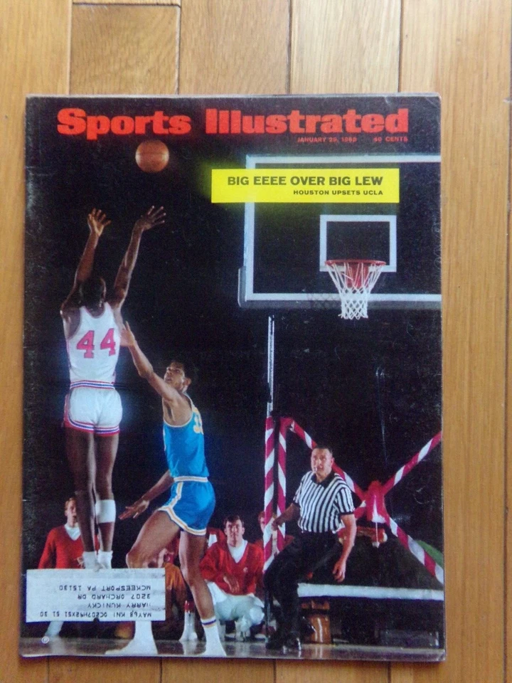 Sports Illustrated 1968 NCAA HOUSTON LSU LEW ALCINDOR cubierta rara 🏈⚾ 🏀 EX Foto 1 de 1