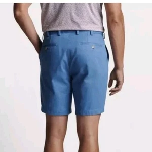 Mens Peter Millar Pilot Twill Shorts Twilight Blue size 38 New - Picture 1 of 5