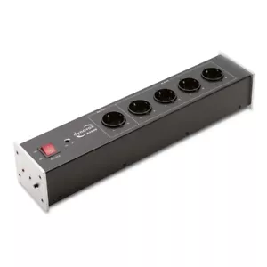 Dynavox HiFi-Steckdosenleiste X2000 silber mit Master-Slave und Phasenerkennung - Bild 1 von 5