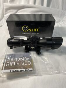CVLIFE Rifle Scope 2.5-10x40 e R & G Illuminated Hunting Gun Scope Open Box