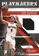 2010-11 Prestige Playmakers Materials #4 Jose Calderon Jersey /249  