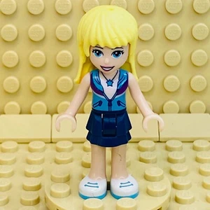 LEGO® Minifig Stephanie minifigure minidoll [frnd256] Friends Dark Blue Skirt - Picture 1 of 4