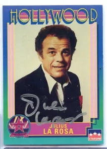 Julius La Rosa signiert handsigniert 1991 Starline Hollywood AUTO #137 SÄNGER - Bild 1 von 1