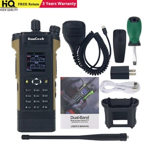 HAMGEEK APX-8000 12W Dual Band Radio VHF UHF Walkie Talkie Dual PTT with Mic - Picture 1 of 8