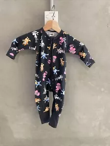 Bonds X Bluey Cremallera Wondersuit Azul y Amigos Talla 000 Nuevo con Etiquetas Envío Gratuito (k45 - Imagen 1 de 3