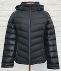 Womens SPYDER 700-Fill Down BLACK Jacket with Hood $299, Size: M