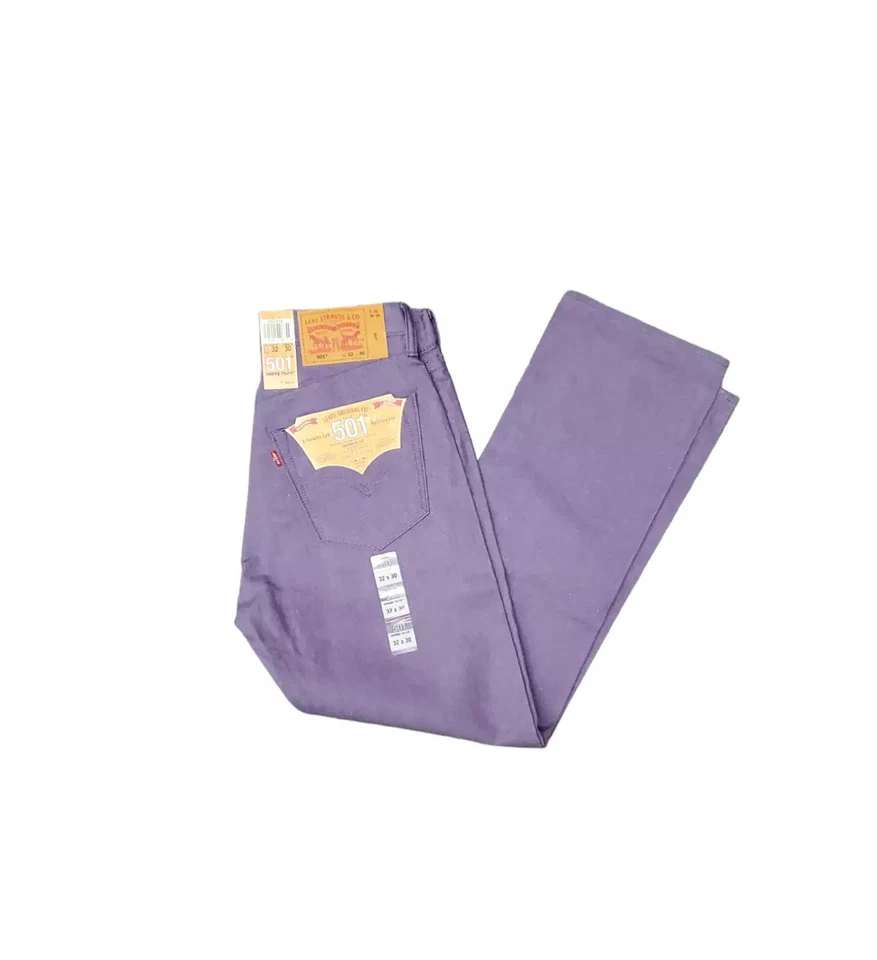 Pantalones de mezclilla Levi's 501 originales retráctiles para hombre nuevos Viking 40W x 30L 005012598 Foto 1 de 1