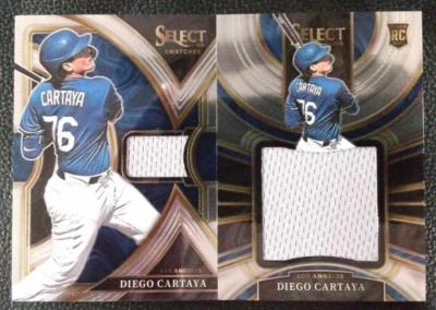 2023 Select Diego Cartaya Jumbo Relic+Base Relic Rookie LA DODGERS MINT - Image 1 of 4