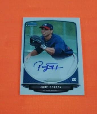 2013 Bowman Chrome Prospect Autographs #JP Jose Peraza - Image 1 of 2