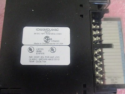 Ge Fanuc 90-30 Module D'Entrée, P/N:Ic693mdl645c. 24pt Entrées < - Photo 1/2