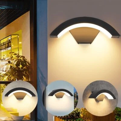 18W LED Außenleuchte mit Bewegungsmelder Wandleuchte Anthrazit Sensor Außenlampe - Bild 1 von 4