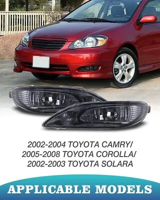 Par de luces antiniebla Fit 2005-2007 2008 Toyota Corolla 2002-2004 Toyota Camry Foto 1 de 4