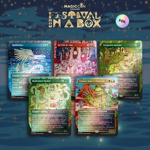 MTG Secret Lair | Festival in a Box: Animar & Friends ~SEALED RAINBOW FOIL SET~ - Picture 1 of 6