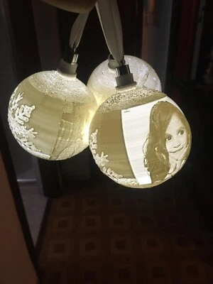 Bolas Navidad Personalizadas con la foto que desees iluminadas con led  - Imagen 1 de 4