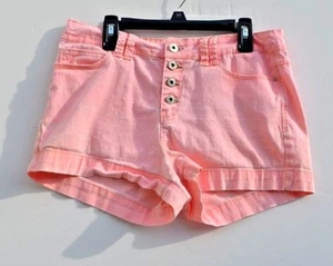 L.E.I. Pantalones Cortos Tatum High Rise Niñas Juniors Rosa, Talla 9R, Botón Mosca - Imagen 1 de 8