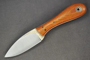 Fiddleback Forge EDC by Andy Roy .16" A2 Blade, Tan Canvas Micarta Handle - Picture 1 of 13