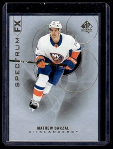 2020-21 SP Authentic Spectrum FX Mathew Barzal #S-18 New York Islanders - Picture 1 of 2