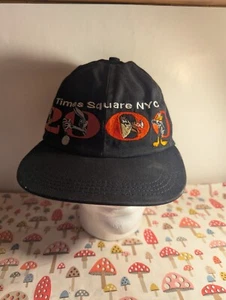 De colección 2000 Looney Tunes Times Square NYC Negro Snapback Sombrero Bugs Bunny RARO - Imagen 1 de 10