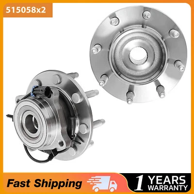 Pair Front Wheel Bearing Hub fits Chevy Silverado GMC Sierra 2500 HD 4WD 515058 - Image 1 of 4