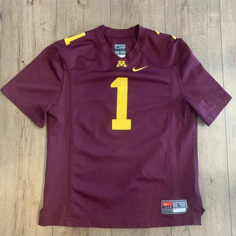 Nike Minnesota Golden Gophers Youth Kids Football Jersey Size Large Row The Boat Cover