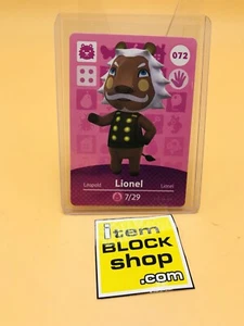 #072 Lionel - Animal Crossing Amiibo Karte - Near Mint NM unscannt - Bild 1 von 2