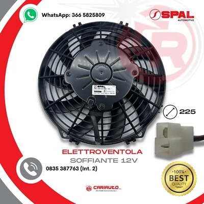 Ventilatore Soffiante Ventola Assiale Spal VA07-AP12/C-58S, 12v Diametro 225mm - Immagine 1 di 4