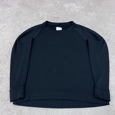 Sudadera para mujer Lou & Grey negra manga larga pulóver talla pequeña Foto 1 de 4