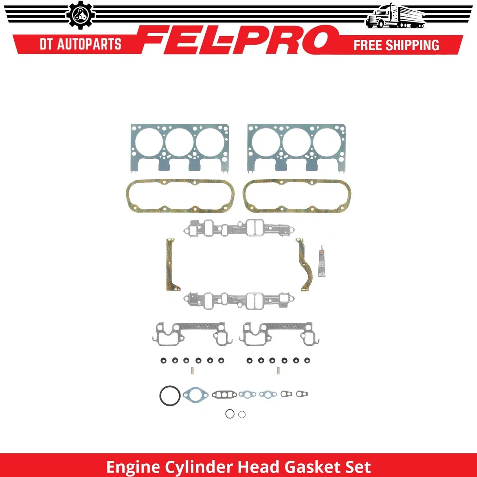 Juego de juntas de culata de motor V6 Fel-Pro para Dodge D100 1988-1989 3,9 L Foto 1 de 1