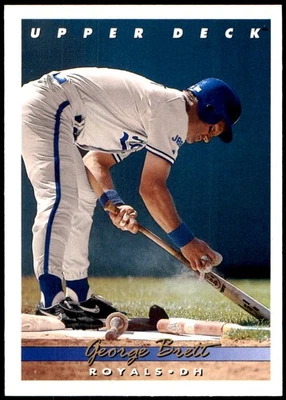 George Brett 1993 Upper Deck #56 Royals MLB LEER ENVÍO GRATUITO AutographDen Foto 1 de 2