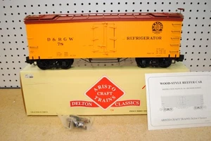Aristo-Craft ART-86201 D&RGW Denver & Rio Grande Wood Reefer Car *G-Scale* - Picture 1 of 5