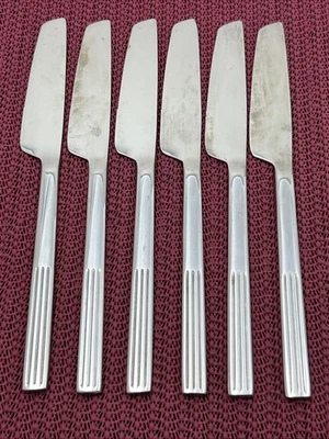 "6 cuchillos de cena JUSTERA Ikea 22185 acero inoxidable 8 3/8""" Foto 1 de 4