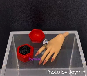 1/6 Doll Mini Ring Box for 12in Fashion Dolls Collectible Jewelry Accessories - Picture 1 of 2