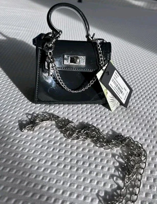 KENDALL + KYLIE TURN LOCK VEGAN LEATHER SILICON MINI CROSSBODY BAG CHARM NWT - Image 1 of 4