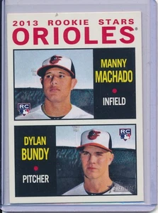 2013 Topps Heritage MANNY MACHADO Dylan Bundy Rookie Stars #201 Rookie Orioles - Picture 1 of 1