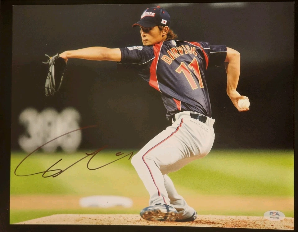 Yu Darvish Signed 11X14 Team Japan WBC Autographed Photo San Diego Padres PSA  - Image 1 of 1