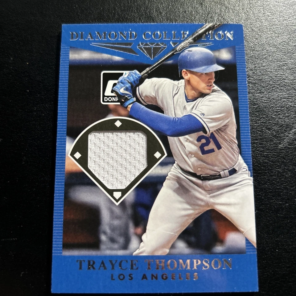 2017 Donruss TRAYCE THOMPSON #DC-TT Diamond Collection JERSEY - DODGERS  - Image 1 of 2
