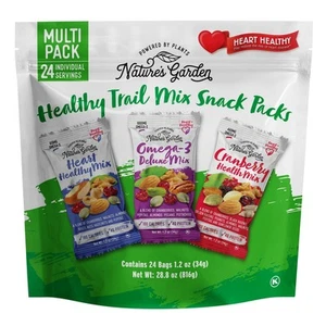 Nature's Garden Healthy Trail Mix Snack Pack - 28.8 oz 1.2 Ounce (Pack of 24) - Picture 1 of 9
