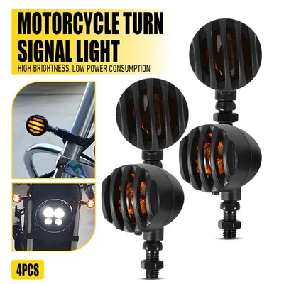 4x 12v Motorcycle Turn Signal Indicator For Honda Shadow VLX 600 VT750 VT1100 PY - Image 1 of 4