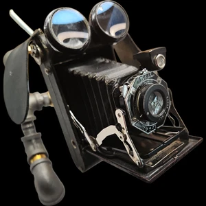 Pipe Robot Puppy Figure with Vintage Camera Face - Picture 1 of 5