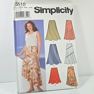Simplicity 5510 Women's Midi Skirts Size GG (26W-28W-30W-32W) Pattern UNCUT - Picture 1 of 3