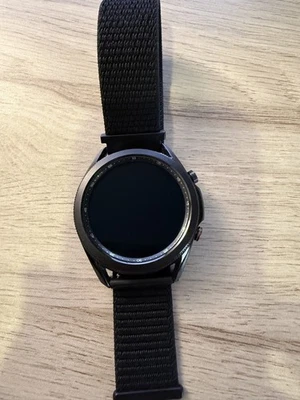 Samsung Galaxy Watch3 SM-R840 45mm Stainless Steel Case with Leather Strap -... - Image 1 of 3