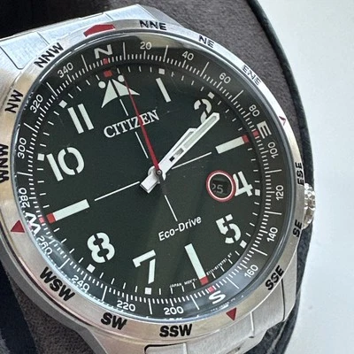 Reloj Hombre Citizen Eco-Drive Esfera Verde Artículo Nº BM7551-84X acero inoxidable Foto 1 de 4